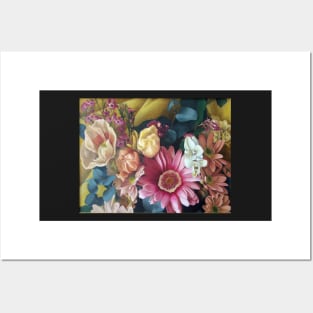 Flowers - big print - original work - oil on canvas by Avril Thomas Posters and Art